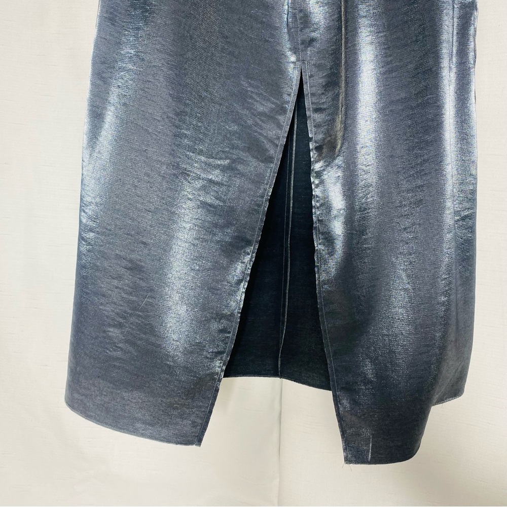 Zara Metallic Pencil Skirt Blogger Favorite Size M - Picture 8 of 14
